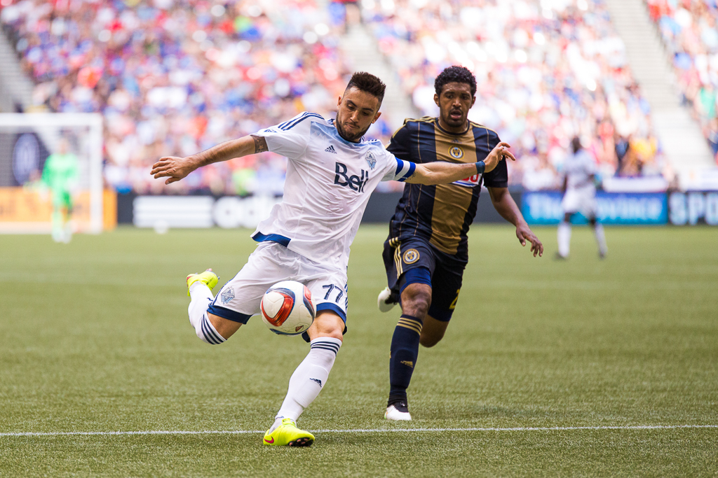 El chileno Pedro Morales abrió el marcador a los 32 minutos del partido. Foto Álvaro Campo 