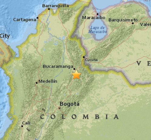 Fuerte temblor sacude gran parte de Colombia
