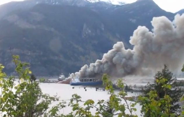 Ministerio del Medio Ambiente emite alerta por contaminación del aire en Squamish