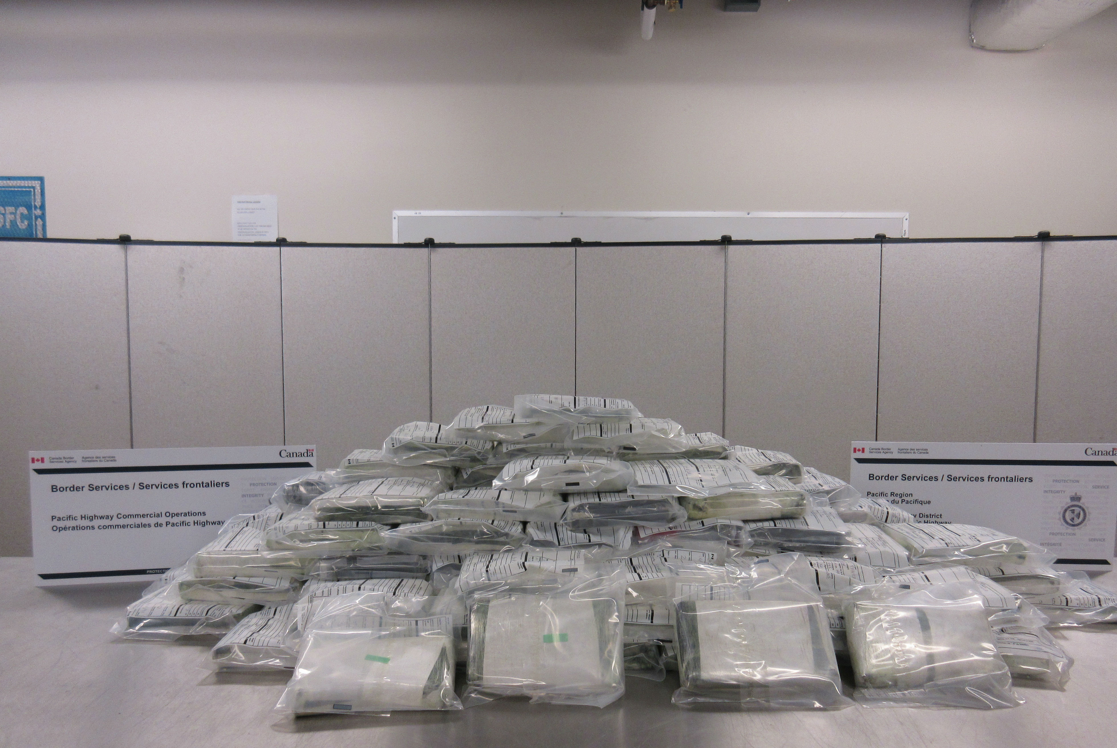 Hallan cargamento de cocaína en puesto fronterizo con Estados Unidos