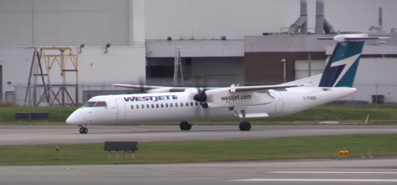 Avión de WestJet aterriza de emergencia en Prince George