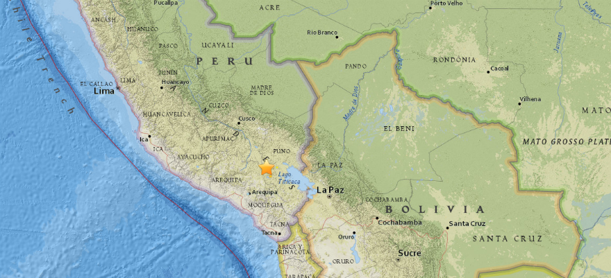 Terremoto de 6,3 grados sacude sur del Perú