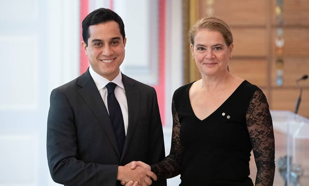 Nuevo embajador de Colombia en Canadá presenta cartas credenciales