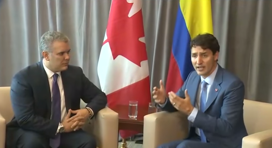 Primer ministro de Canadá y presidente de Colombia hablan sobre crisis en Venezuela