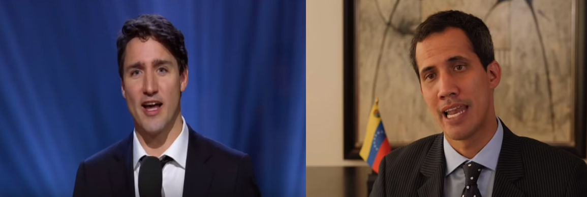 Primer ministro de Canadá habla con Juan Guaidó, presidente interino de Venezuela