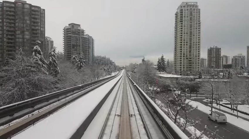 Nuevo pronóstico de nieve sobre Metro Vancouver; entre 5 y 20 cm