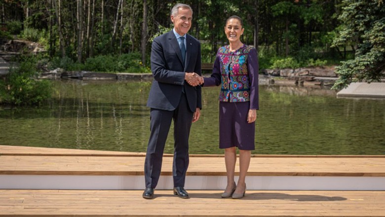 Primer ministro Carney y presidenta Sheinbaum hablan sobre relación comercial Canadá México