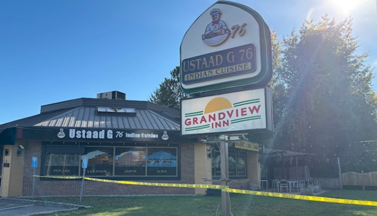 Restaurante de comida india en Surrey es atacado a tiros