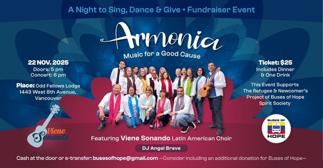 Armonía: Música y solidaridad para apoyar a refugiados venezolanos en Vancouver