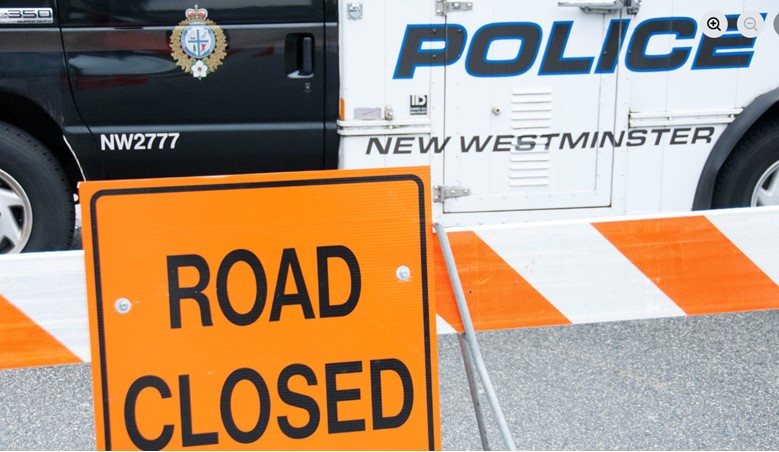 Policía encuentra un hombre herido a bala en una calle de New Westminster