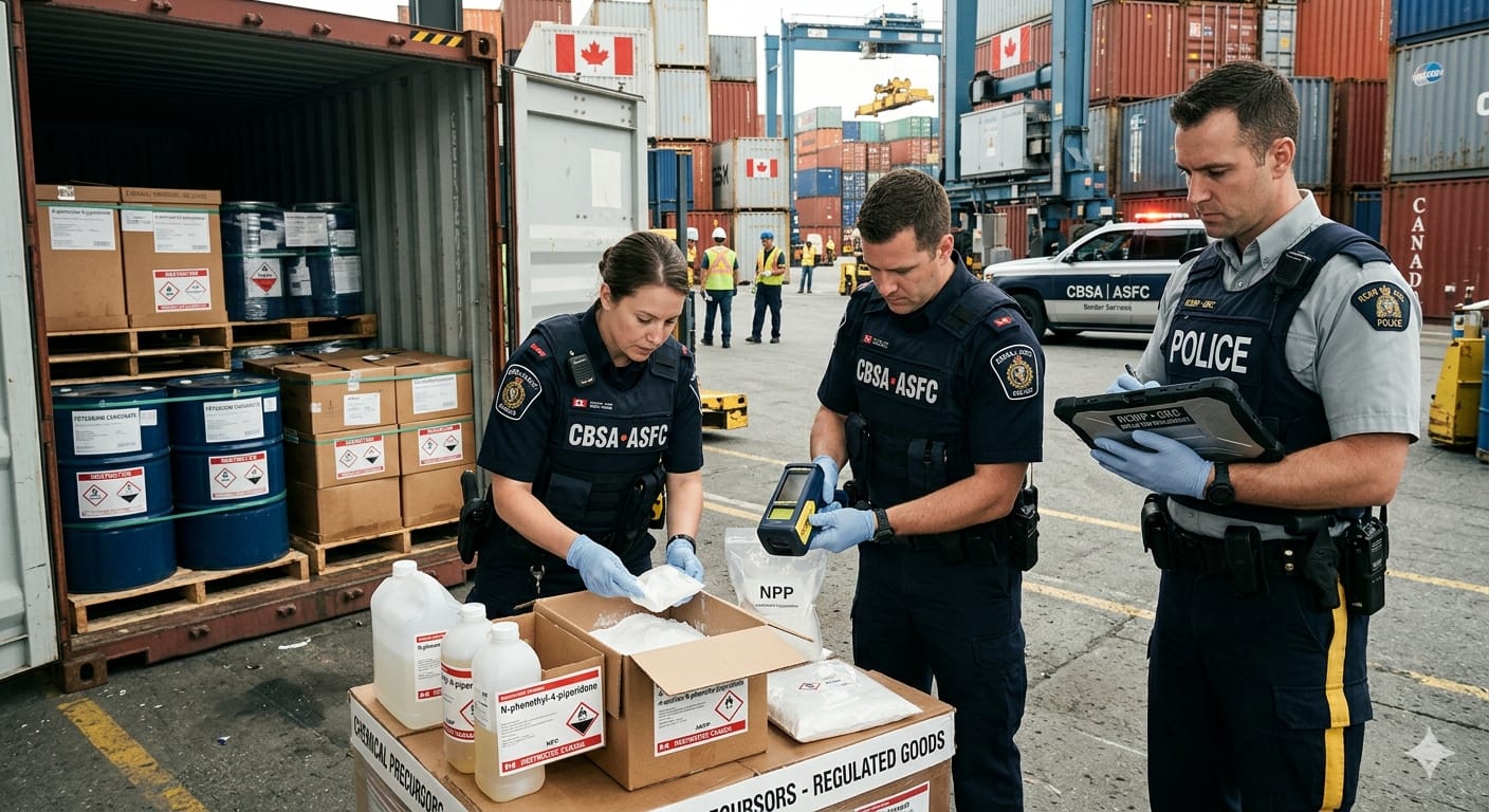 Canadá refuerza los controles sobre cinco precursores del fentanilo