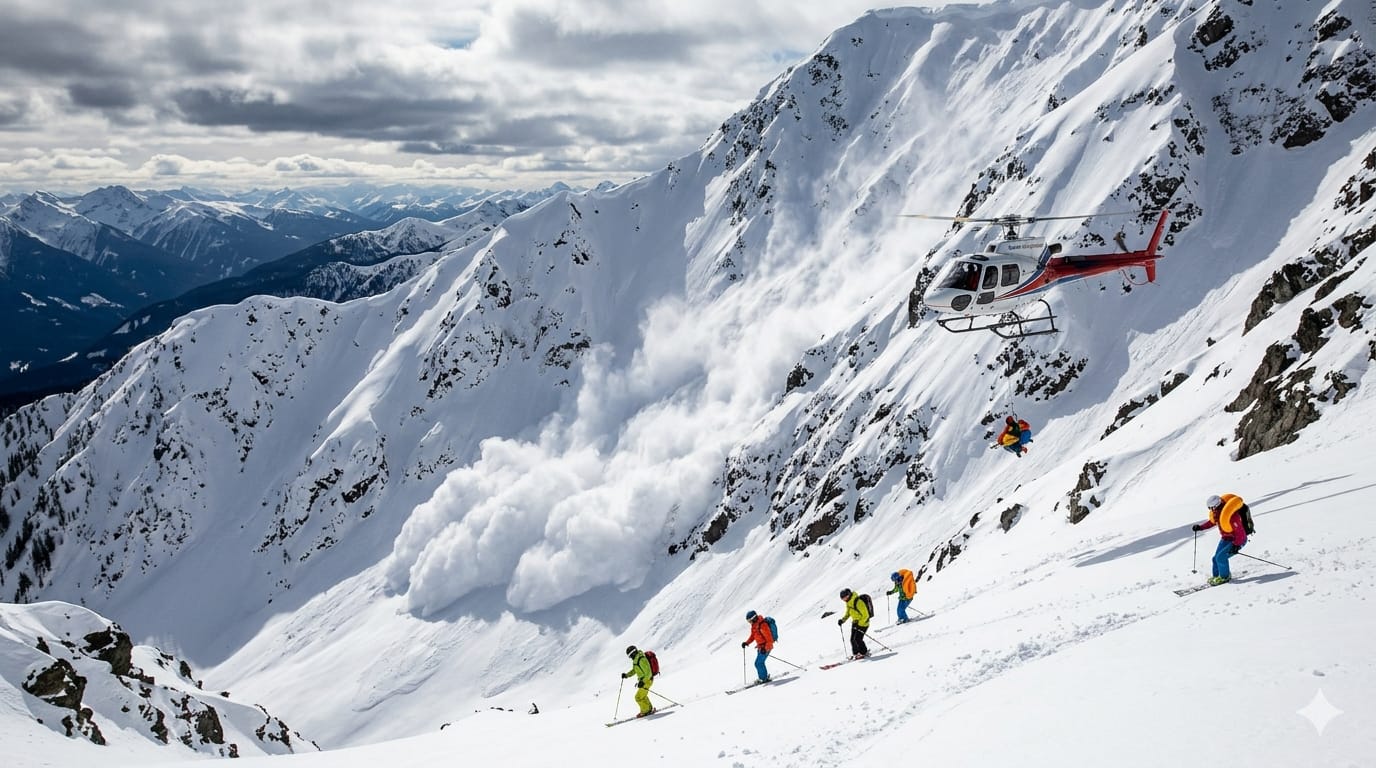Avalancha de nieve causa la muerte a tres heliesquiadores al norte de Columbia Británica