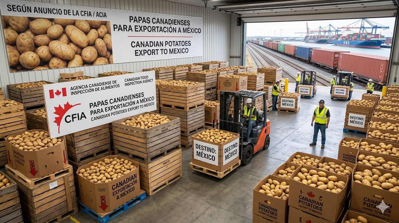 Canadá y México firman acuerdo para la exportación de papa