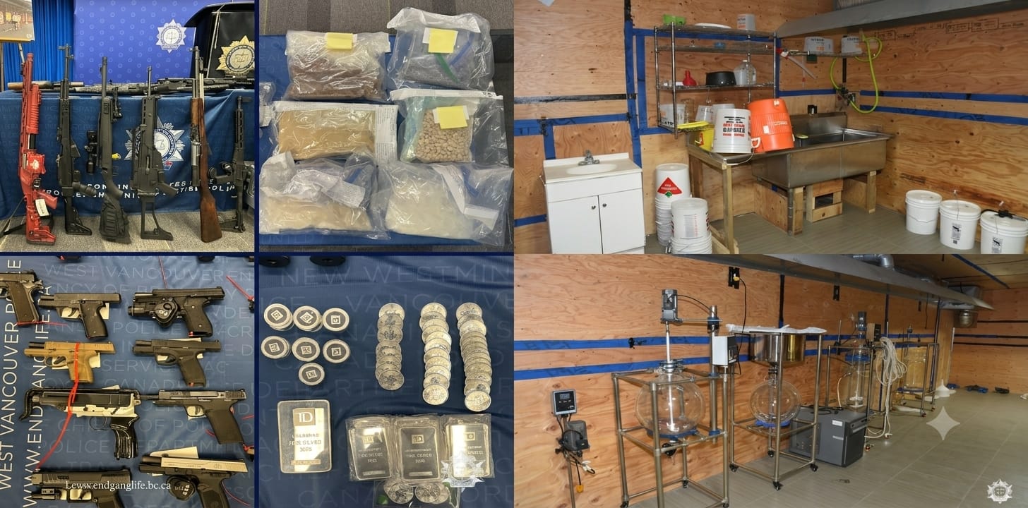 CFSEU-BC desmantela laboratorio para producir drogas sintéticas, incauta explosivos y captura a 4 personas