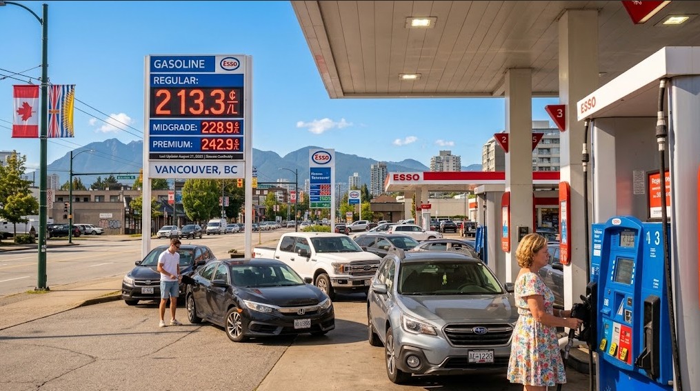 Nuevamente sube el precio de la gasolina en Vancouver