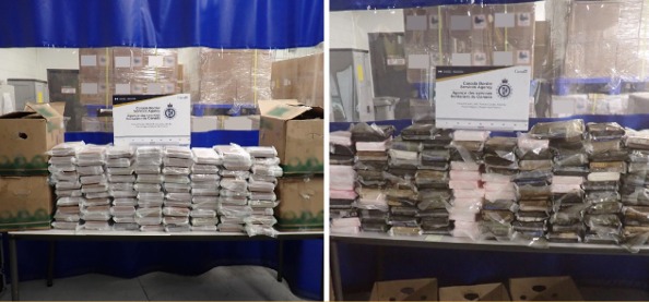 CBSA incauta 215 kilos de cocaína en puerto fronterizo con Estados Unidos