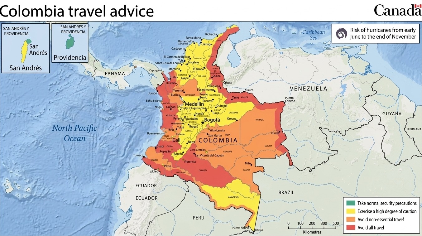 Canadá emite alerta por incremento de violencia en costa Norte de Colombia
